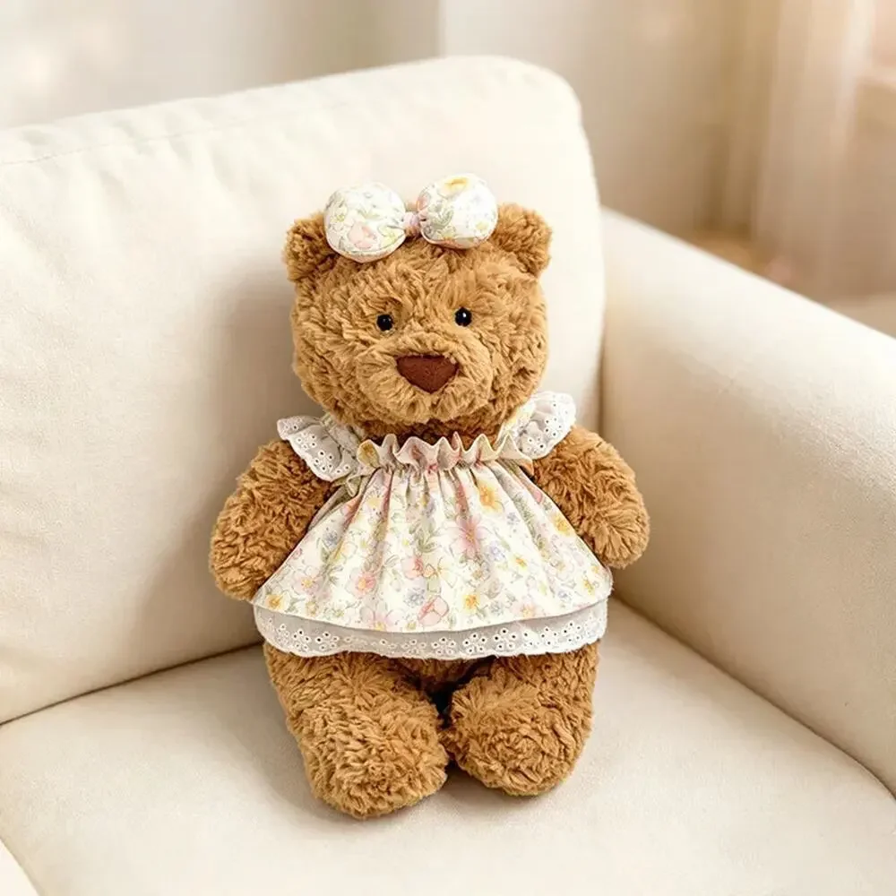 Cream Blossom Dress for Bartholomew Bear Plush – 10 Inch [JC-136-10IN]